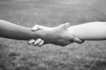 holding hand together