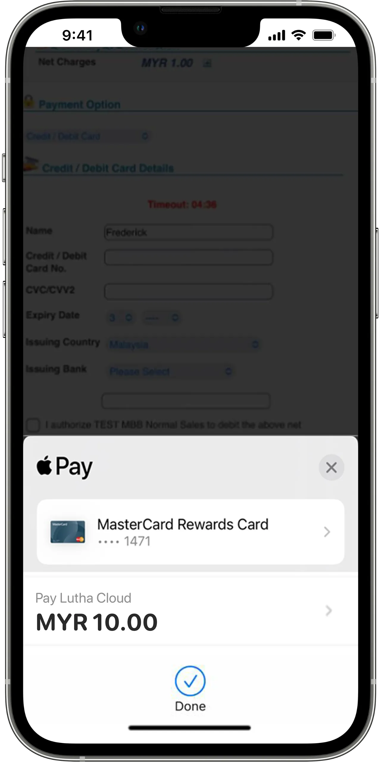 Apple Pay Mobile Step 4 Done - iPay88