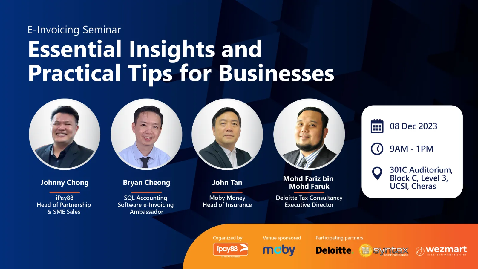 E-invoicing Seminar 2023 by iPay88 - Essentials Insights and Practical Tips for Businesses - iPay88